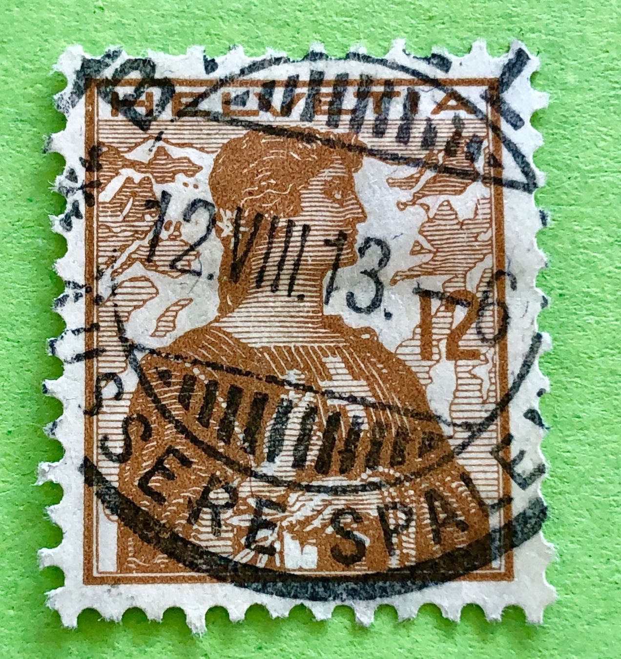 Tutti i francobolli: Nr.121 Brustbild der Helvetia  GESTEMPELT   – Usato da Aarau venduto da Billa007