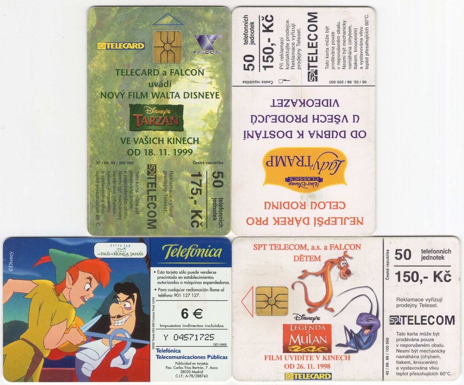 Schede telefoniche: 4 verschiedene Walt Disney Comic Telefonkarten – Usato da Eglisau venduto da Chperfins 1