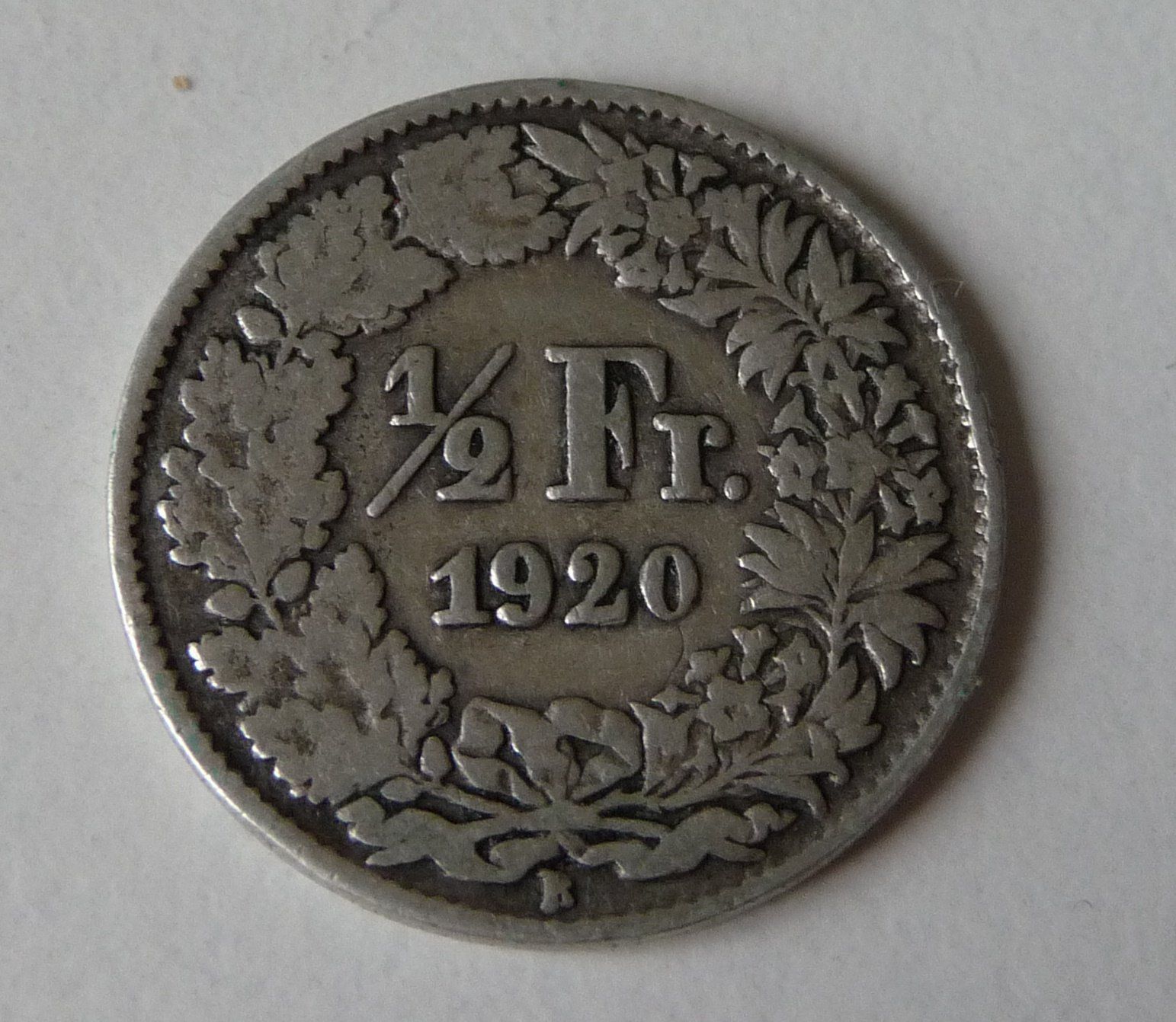 Tutti le monete: Silber 50-Rappen eine Silber-Münze 1920, gebraucht – Usato da Winterthur venduto da ricofly