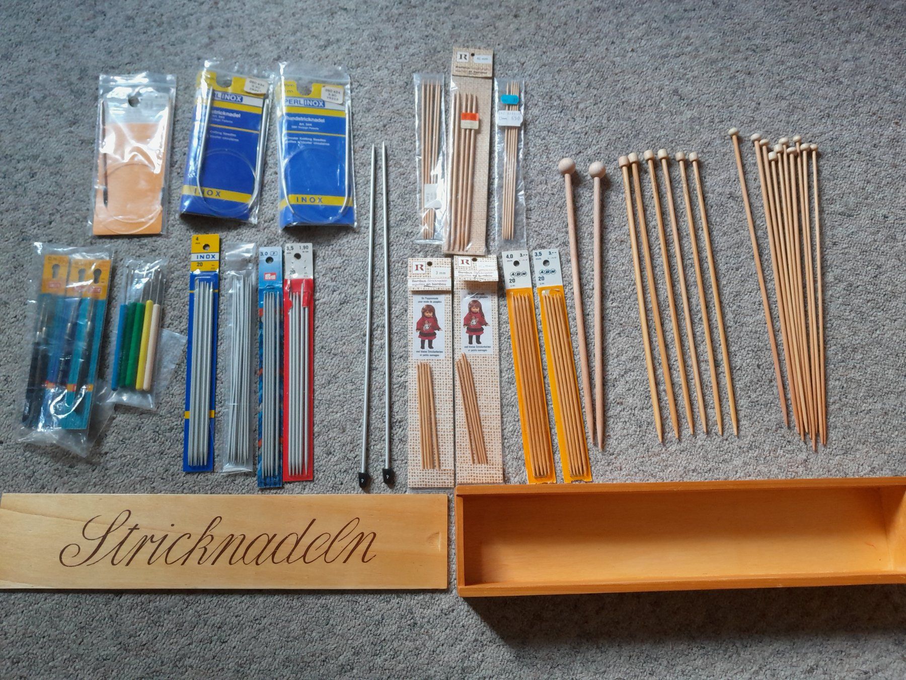 Ferri: Stricknadel-Set in Inox und Bambus – Usato da Lengnau BE venduto da muscat-bleu 1