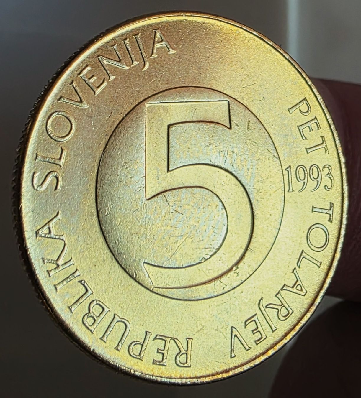 Toutes les monnaies: SLOWENIEN 5 TOLARJEV 1993 – D'occasion à Winterthur par Creso70 1
