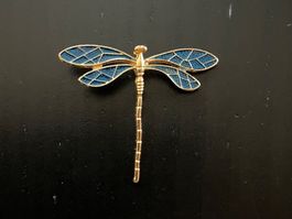 Amulett/ Anhänger Libelle (blau)