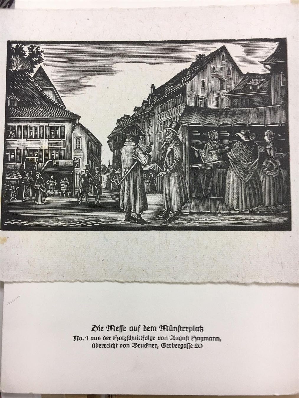 Xilografie: Basel, 3 Holzschnitte  ungerahmt – Usato da Lausen venduto da Zotty1