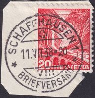 Erstklassiger Vollstempel: Schaffhausen 11.JULI.1938, Nr.205