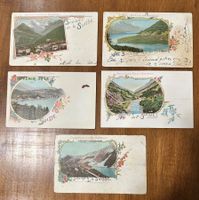 Werbung: Chocolat Maestrani - 5 Litho - Guttannen