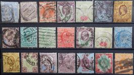 Grossbritannien ex. Kat. 51-119 gest. 1880/1909 Kat. 145 Eur