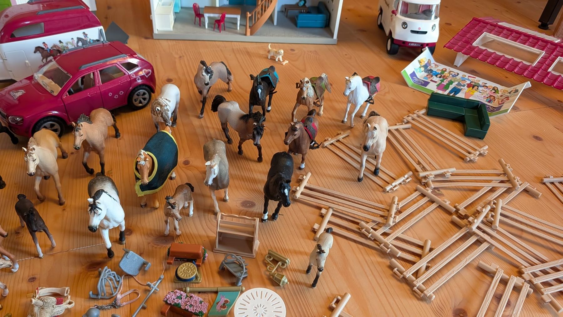 Schleich Giocattoli: XXL Paket Schleich Reiterhof – Usato da Lenzburg venduto da chriggiesmalls 4