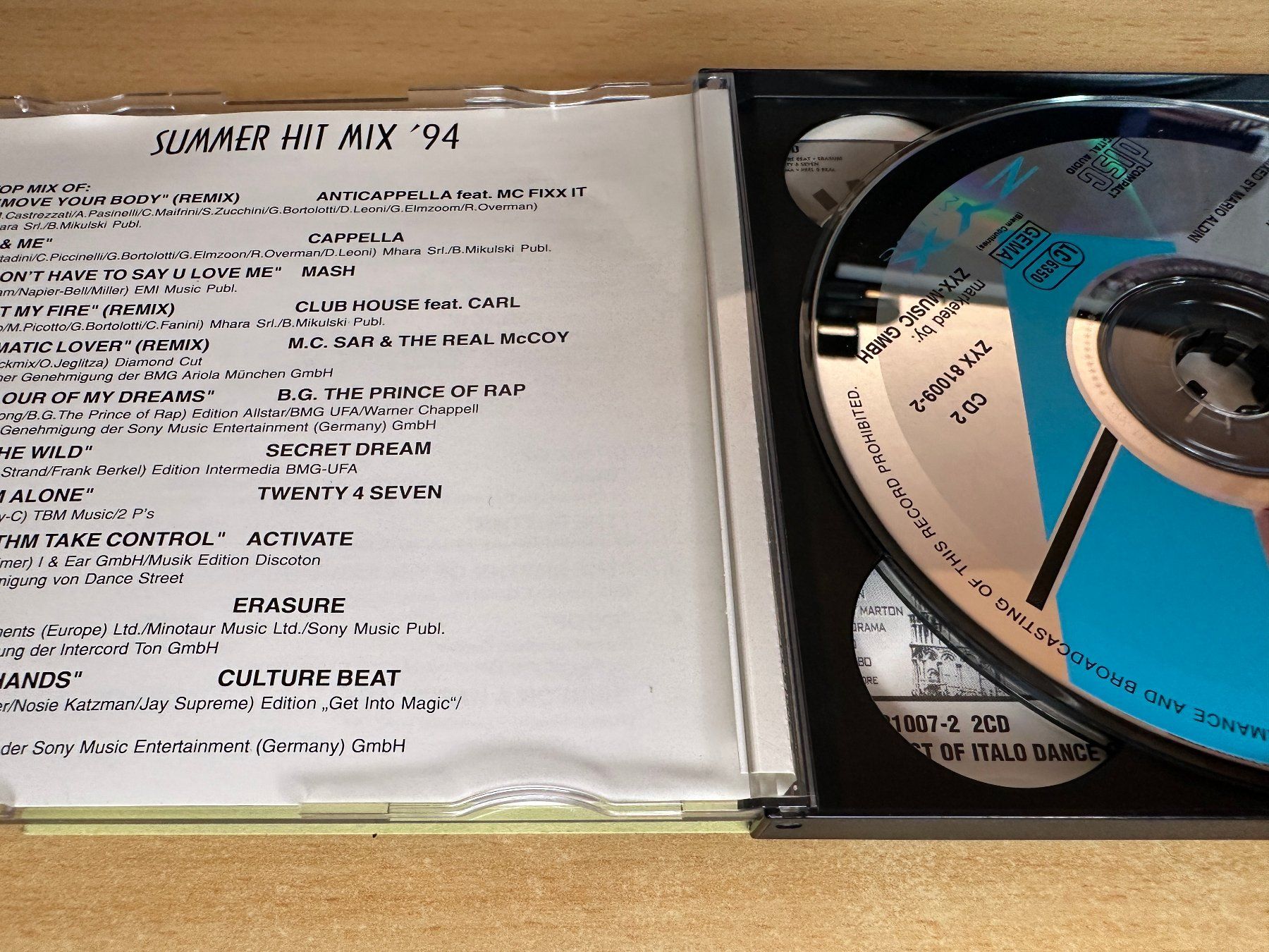 CDs: Various – Summer Hit Mix '94 - 2 CD – Gebraucht aus Rikon im Tösstal von Alpenmutz 2