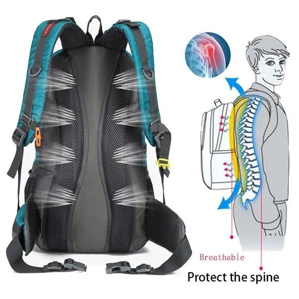 Zaini: Wasserdichter Kletter-/Wanderrucksack 60 L (rot) – Nuovo e nell'imballaggio originale da Bad Ragaz venduto da ejukova 2