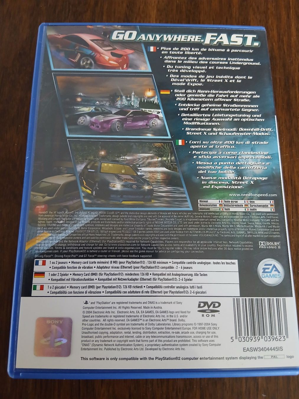 Sony Giochi: Need for Speed Underground 2, PS2 – Usato da Pfungen venduto da Himbogame 1