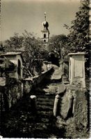 Mesocco - Salita alla Chiesa S. Pietro  1947