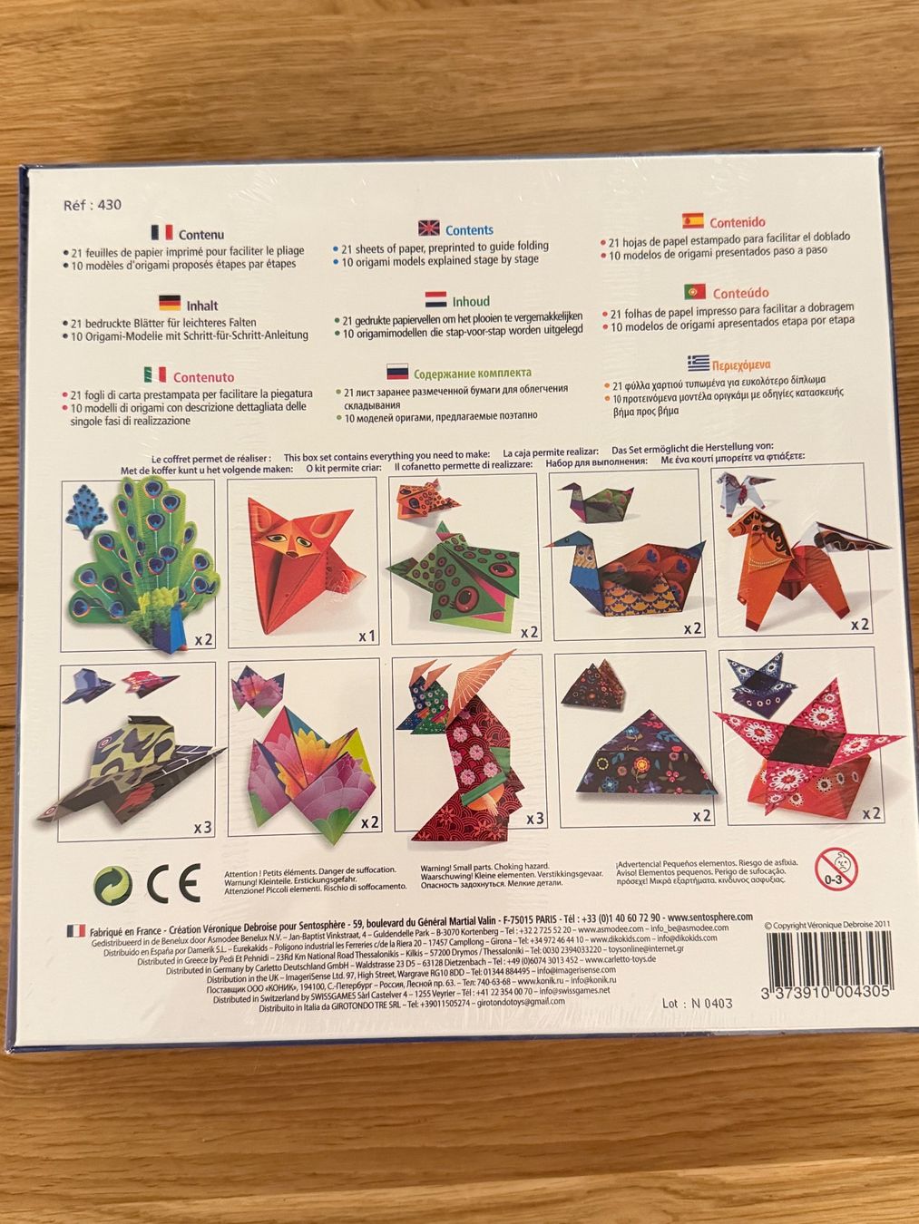 Bastelsets: Kit Origami Sentosphère Bastelset NEU – Neu und originalverpackt aus Teufen AR von Maleaa 1