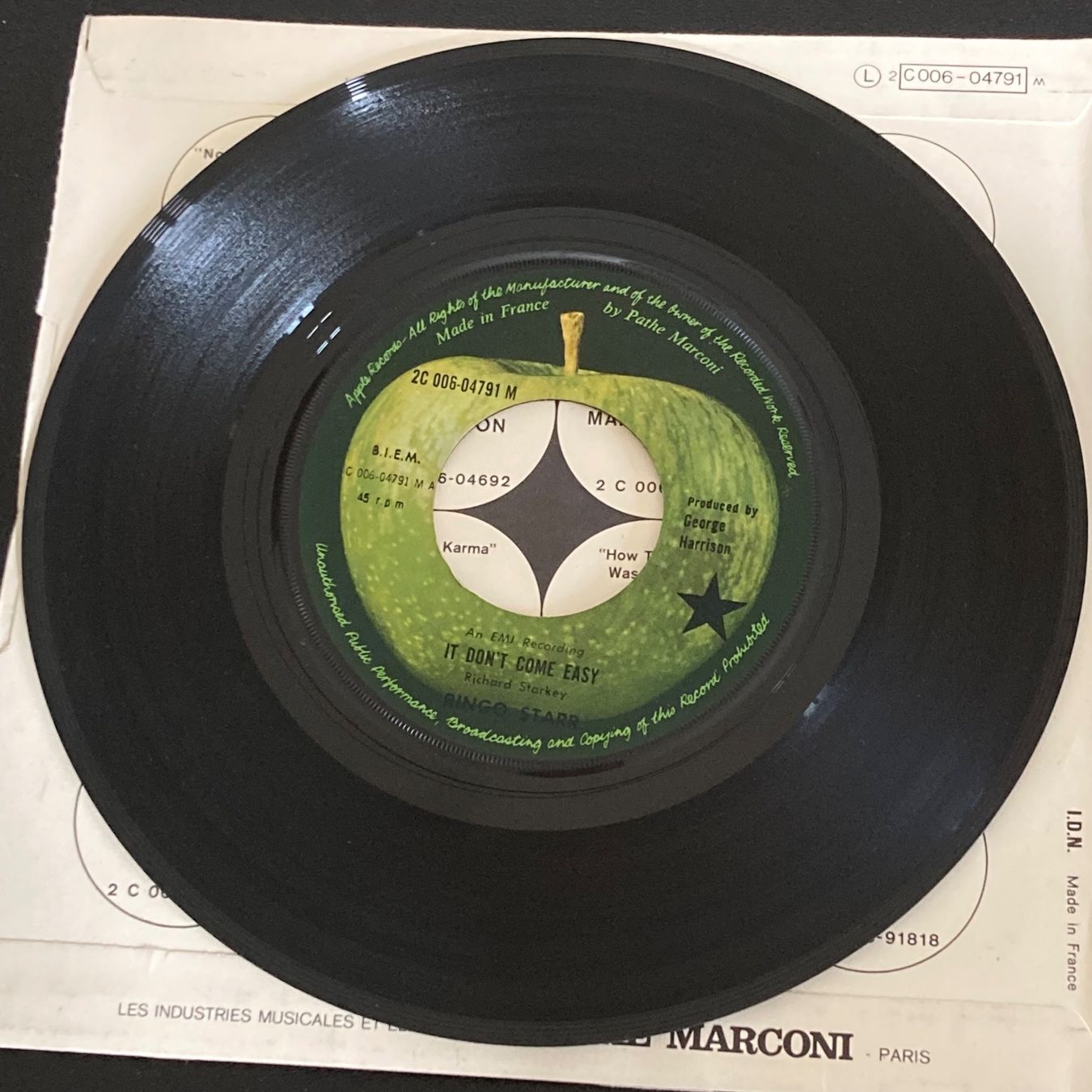 Dischi in vinile: Ringo Starr - It Don't Come Easy / Early 1970, 7" – Usato da Bern venduto da Ntsamina 2