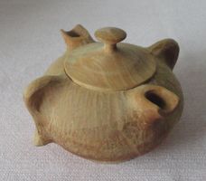 Holzgefäss aus einem Holzstück gefertigt aus dem Aostatal