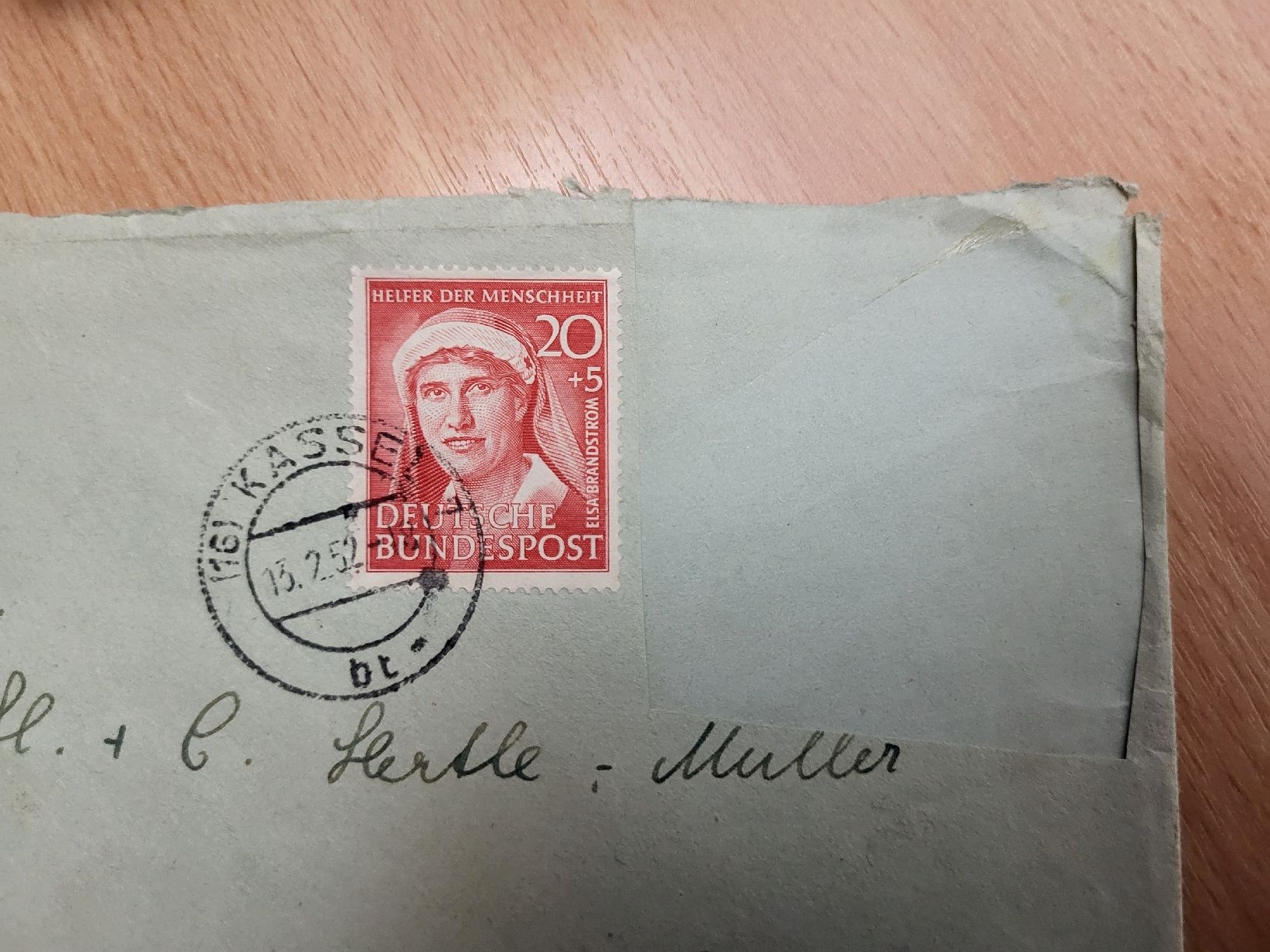 Tous les timbres: 1952, Brief nach Winterthur von Kassel – D'occasion à stäfa par brandy66 1