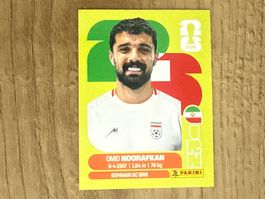 Panini FIFA World Cup Sticker Omid Noorafkan IRN 14