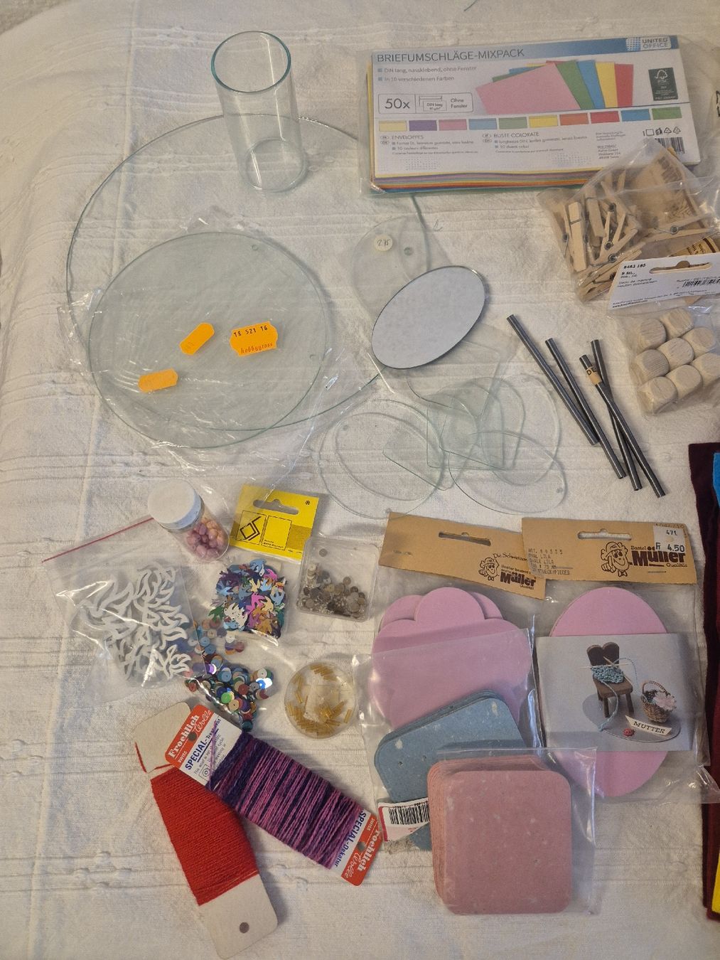 Bastelsets: grosses Bastelpaket  mit versch. Bastelzubehör – Neu (gemäss Beschreibung) aus Rheinfelden von calla07 2