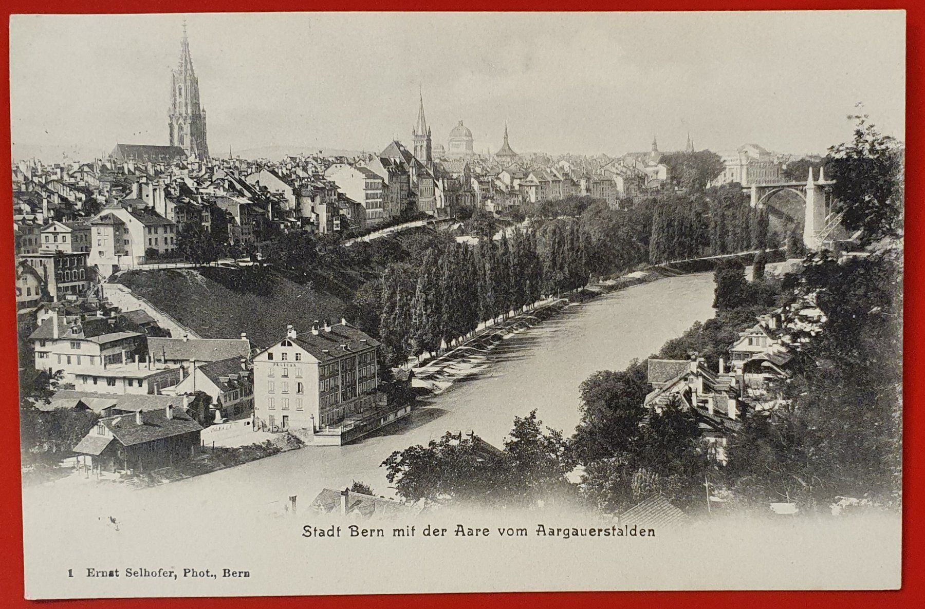 Cartoline postali: Stadt Bern mit Aare 1907 – Usato da Kreuzlingen venduto da Rschweiz1