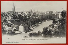 Stadt Bern mit Aare 1907
