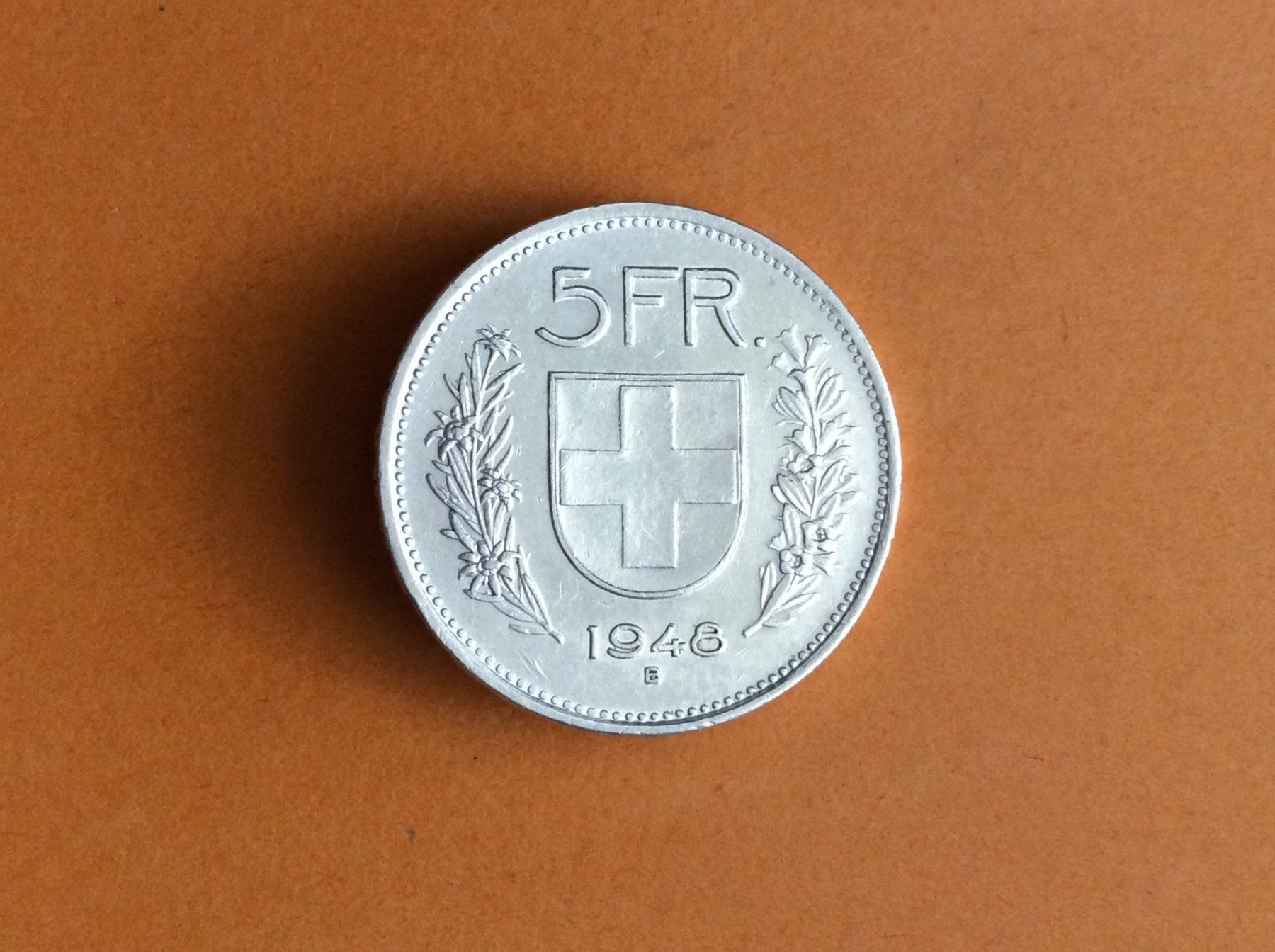 Tutti le monete: 5 francs  1948  Belle – Usato da Genève venduto da pie_fh2d