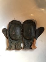 Vintage Leder Boxhandschuhe, gefüttert, Grösse M,