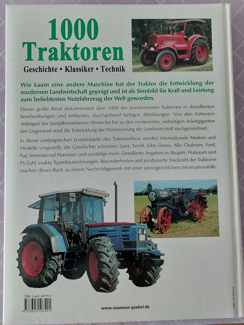 Libri: 1000 Traktoren Geschichte, Klassiker, Technik – Usato da Doppleschwand venduto da rban 1