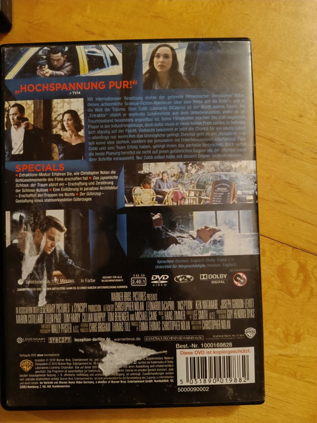 Alle DVDs: DVD Inception – Gebraucht aus Möriken AG von Brigitte111 2