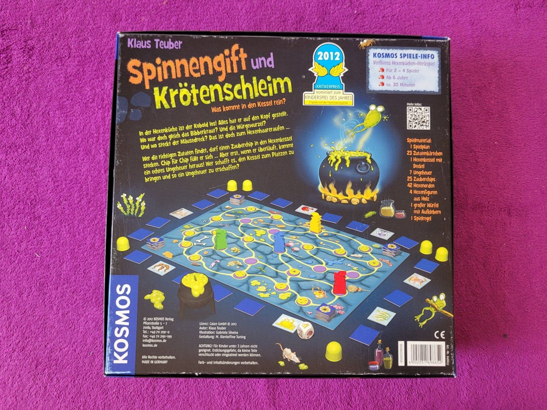 Kosmos Giochi: Kosmos Spiel - Spinnengift und Krötenschleim – Usato da Müllheim Dorf venduto da Seeeule01 9