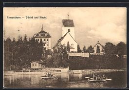 AK Romanshorn, Schloss und Kirche, 1910
