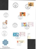 4 FDC 701-704 Serie Einzelmarken Orts-ET 22.8.1983