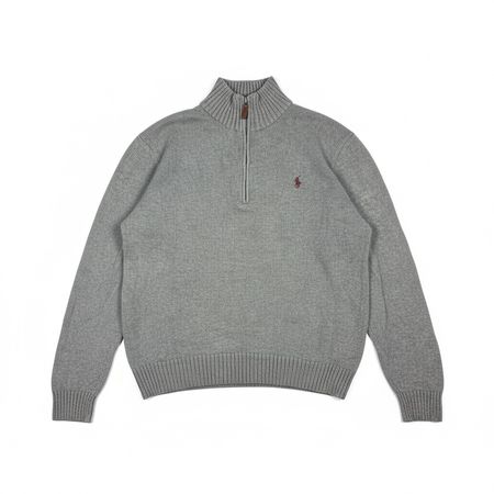 Pull demi-zip Polo Ralph Lauren Gris - S #13