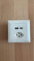 Steckdose mit USB A und C Anschluss weiss neu