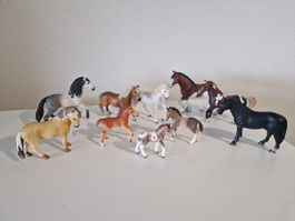 Schleich Pferde Konvolut – 10 Pferde & Fohlen
