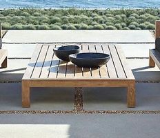 Tisch Teak Couchtisch Lounge Gartentisch Wohnzimmertisch