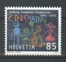 2011, Sondermarke 50 Jahre Stiftung Cerebral ** (1)