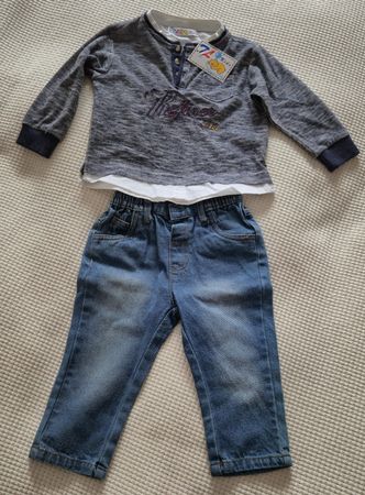 Ensemble 7L Kids, jean et haut, taille 18 mois, neuf