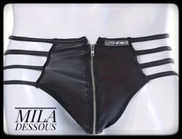 Mensmode Sexy Jockstrap Reissverschluss  Schwarz