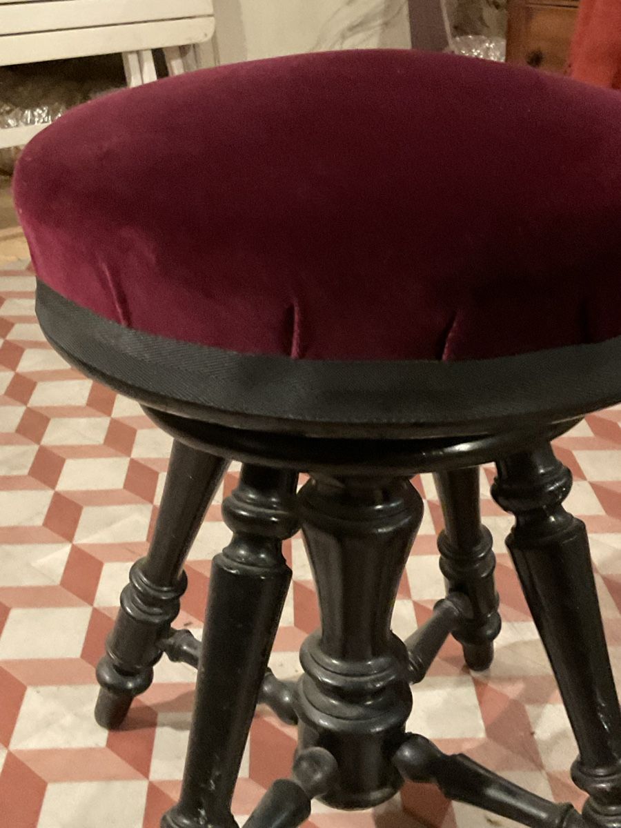 Hocker: Tabouret velours tournant  – Gebraucht aus Correvon von HelloBello71 1