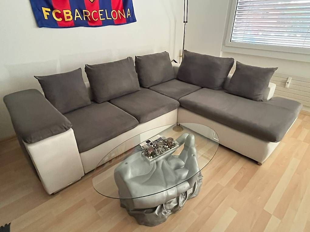 Sofas: Ecksofa / Wohnlandschaft  Grau/Weiss – Gebraucht aus Luzern von Sunmel1 2