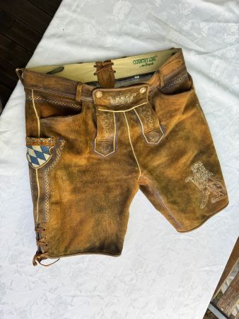 Country Line Trachten - Lederhose Bayern Gr. 56 Ziegenleder