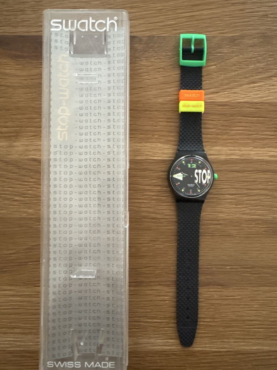 Swatch Uhren: Swatch Stop (ssb 101) Nightshift – Neu und originalverpackt aus Basel von Touri94 2