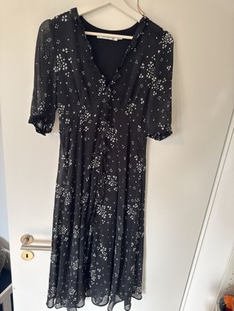 Gestuz Kleid, Gr. 34, Schwarz mit Muster, Top Zustand!