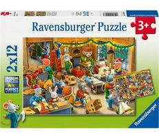 Ravensburger 2x12 Teile Puzzle Weihnachtswerkstatt
