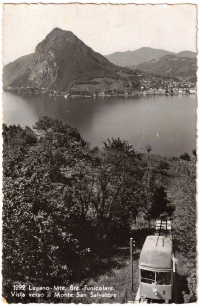 Ansichtskarten: Lugano - Standseilbahn Monte Brè – Gebraucht aus Binningen von Mountainrider
