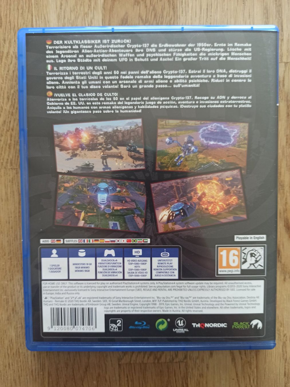 Giochi: Destroy All Humans! PS4 / PS5 – Usato da Oberweningen venduto da mar_87mx 1
