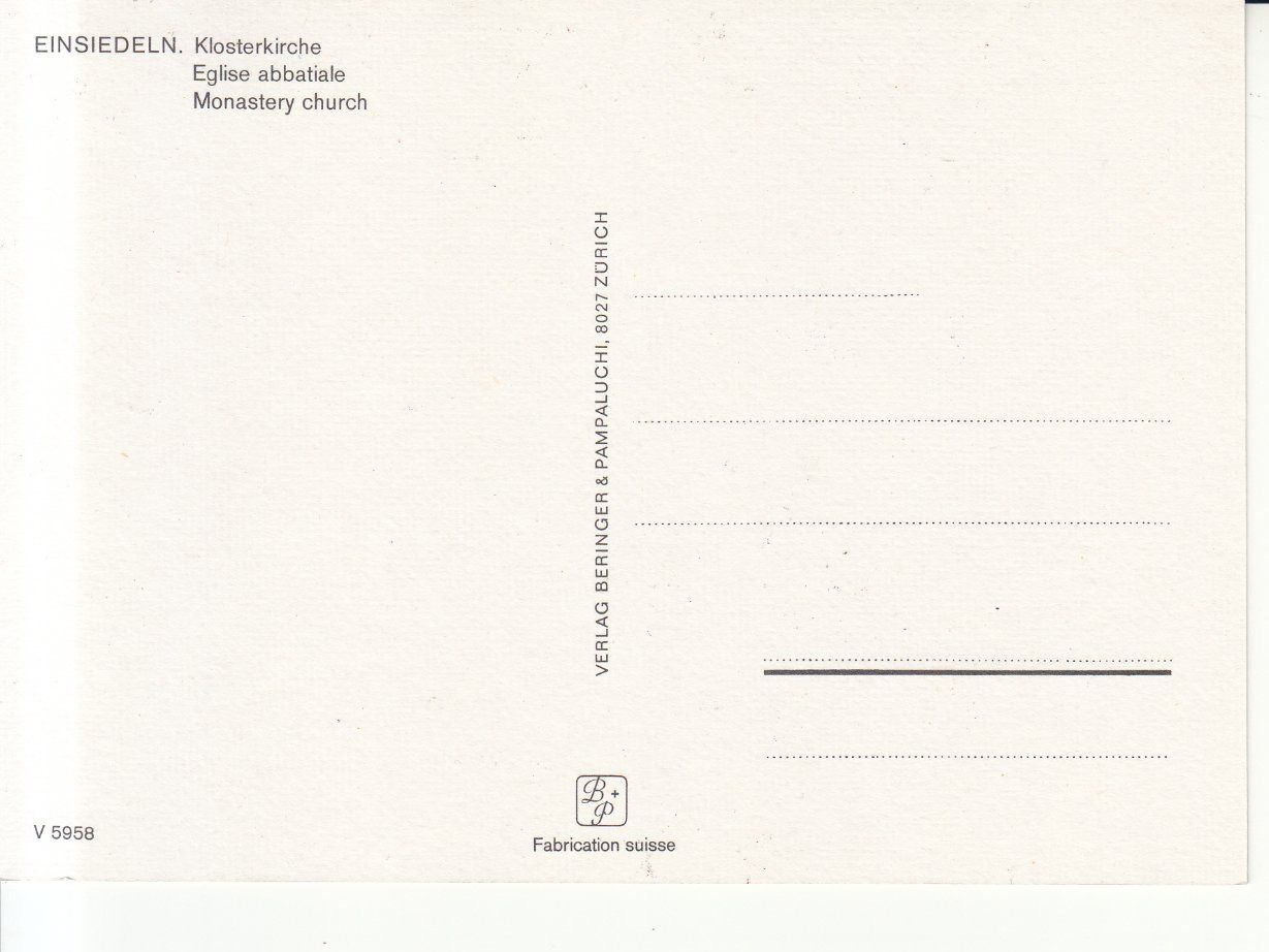 Ansichtskarten: Einsiedeln ca. 1980 – Gebraucht aus Bürglen TG von StampGraf 1