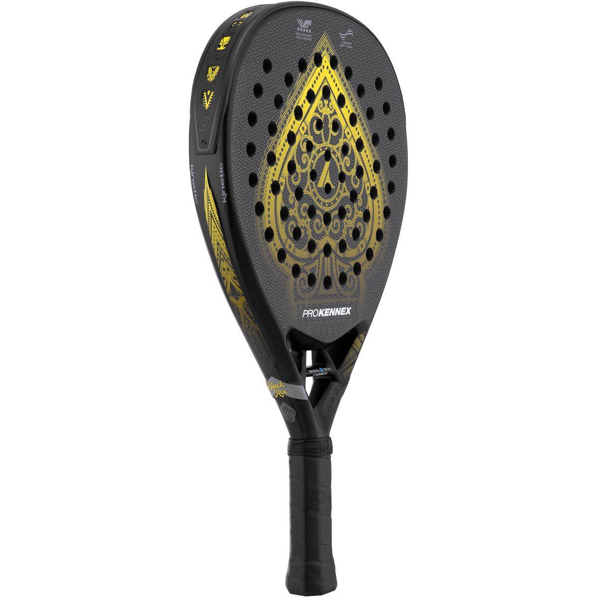 Schläger: Pro Kennex Black Ace Gold / High-End Padel-Racket – Neu und originalverpackt aus Villnachern von racketsports 1