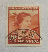 Pro Juventute 1941 Blockausschnitt gestempelt
