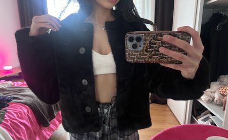 Plüshjacke XS H&M