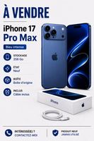 iPhone 17 pro Max neuf 256 G